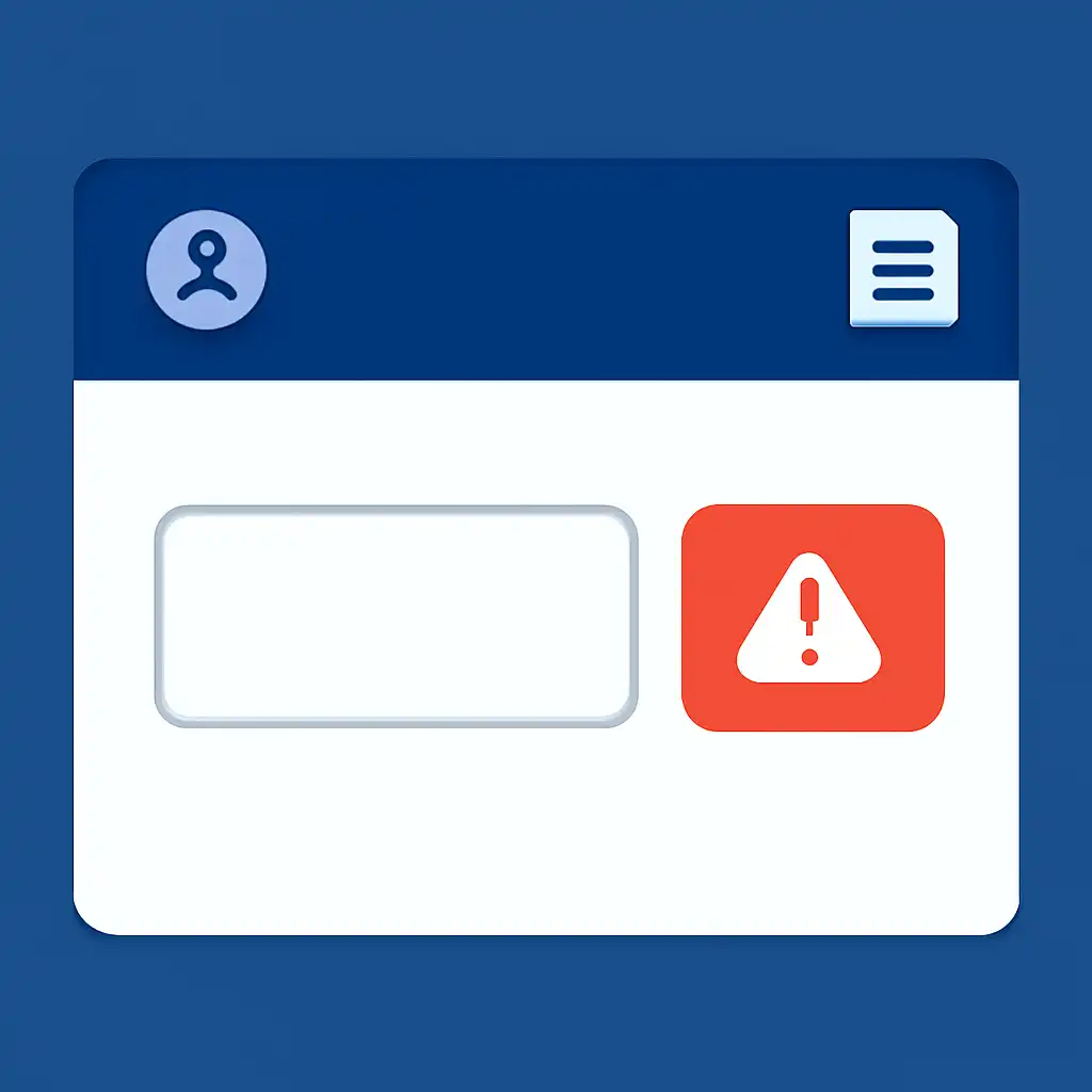 Close-up of button or form field for bet slip problems