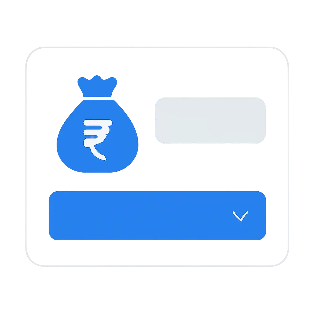 Close-up of button or form field for withdrawal limits
